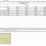 Иллюстрация №1: Создание двух таблиц в Excel (учет рабочего времени, таблица умножения) (Отчеты - Информатика).