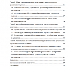 Иллюстрация №3: \»Совершенствование функционирования предприятия торговли с помощью логистики\» (Дипломные работы - Менеджмент).
