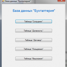 Иллюстрация №1: Разработка информационной модели «Бухгалтерия» (Дипломные работы - Базы данных).